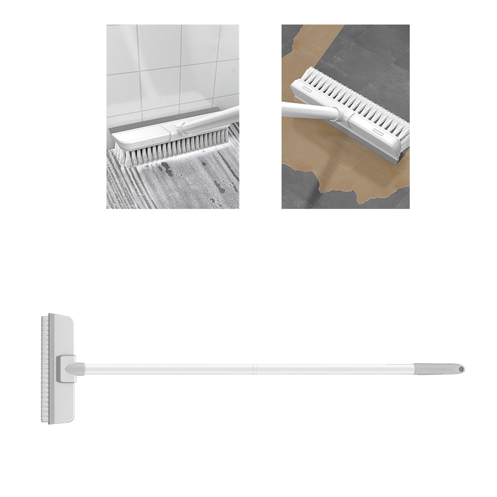 Brosse à récurer le sol, poils durs, brosse de nettoyage multifonctionnelle, nettoyant pour salle de bain - 7