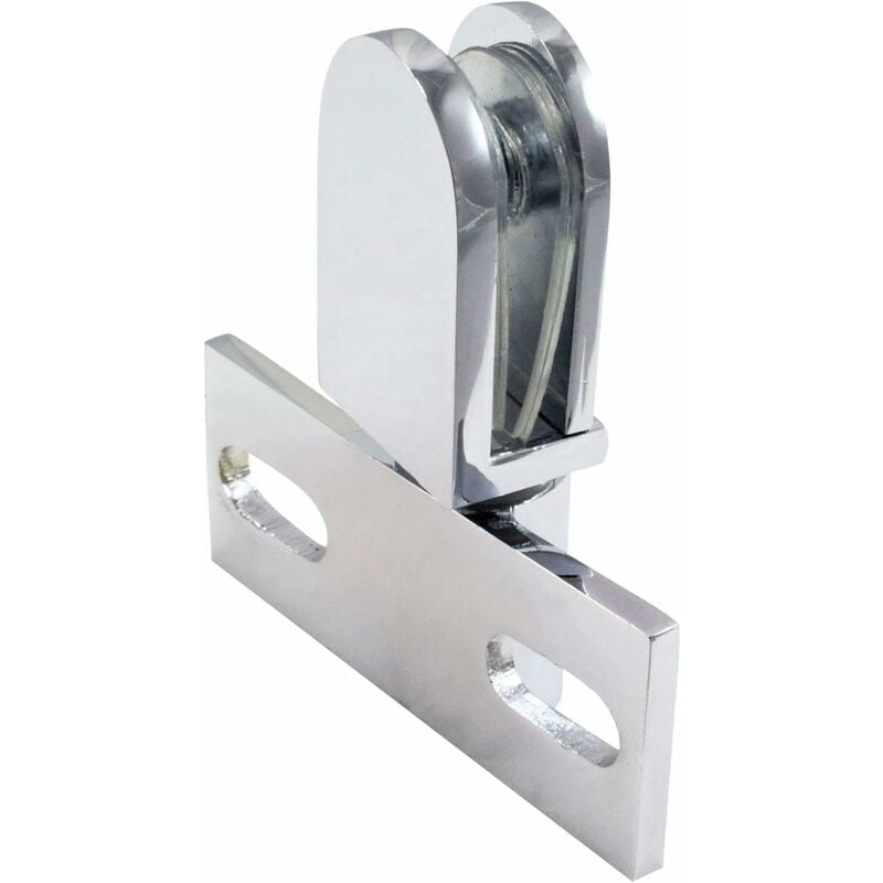 Charnière pivotante pour porte de douche en verre, acier inoxydable, 1pièce - 2