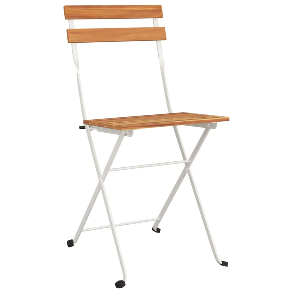 The Living Store Table de bistro pliante 100x54x71cm Bois acacia solide The Living Store Table de bistro pliante 100x54x71cm Bois acacia solide