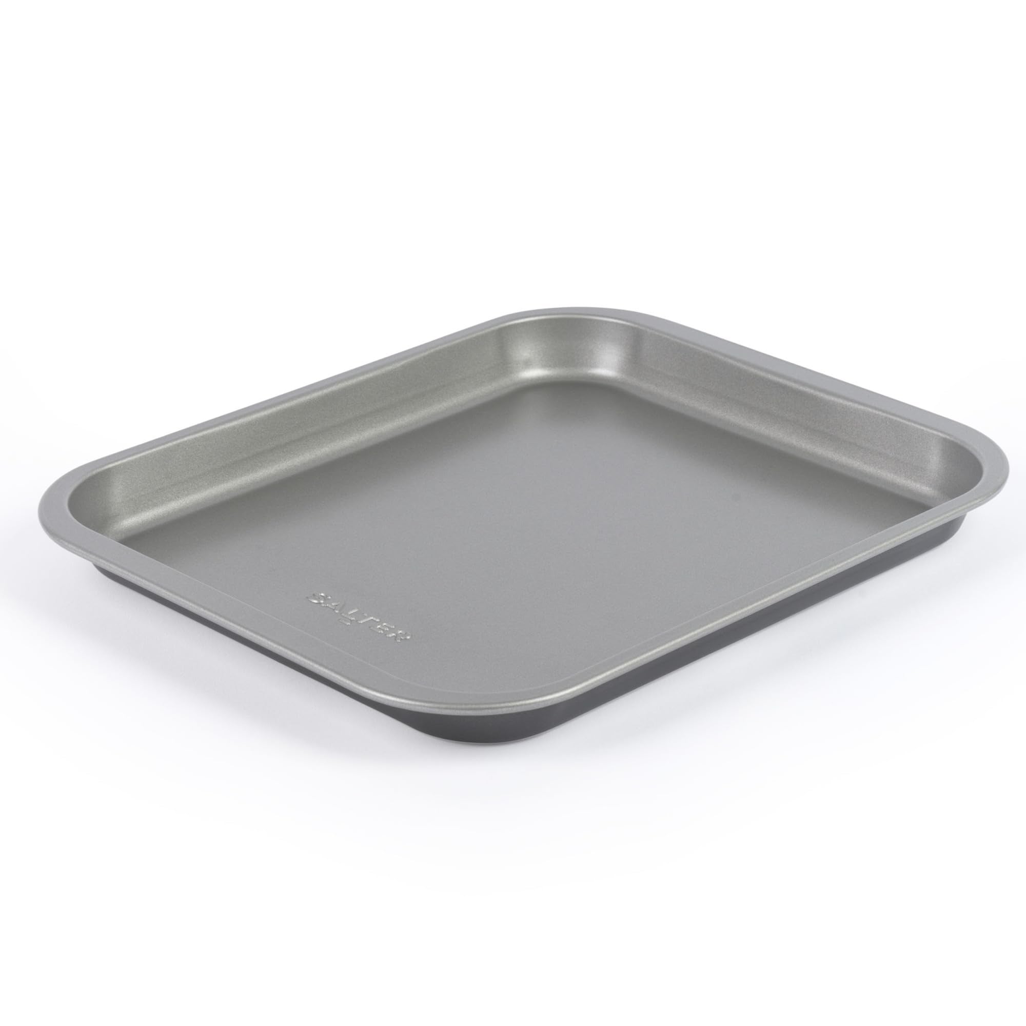Bakken Swiss Set 3 Teglie Da Forno Antiaderenti Effetto Marmo Grigio - Impilabili, Rivestimento In Ceramica, Lavabili In Lavastoviglie - Dimensioni: 39, 44 E 50 Cm - 3