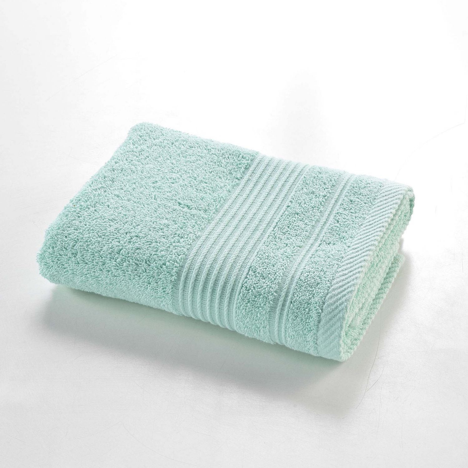 Serviette De Toilette En Gaze De Coton 50x90 Cm - Rose Pêche - 220 GSM - Oeko-Tex - Lavable Machine - 4