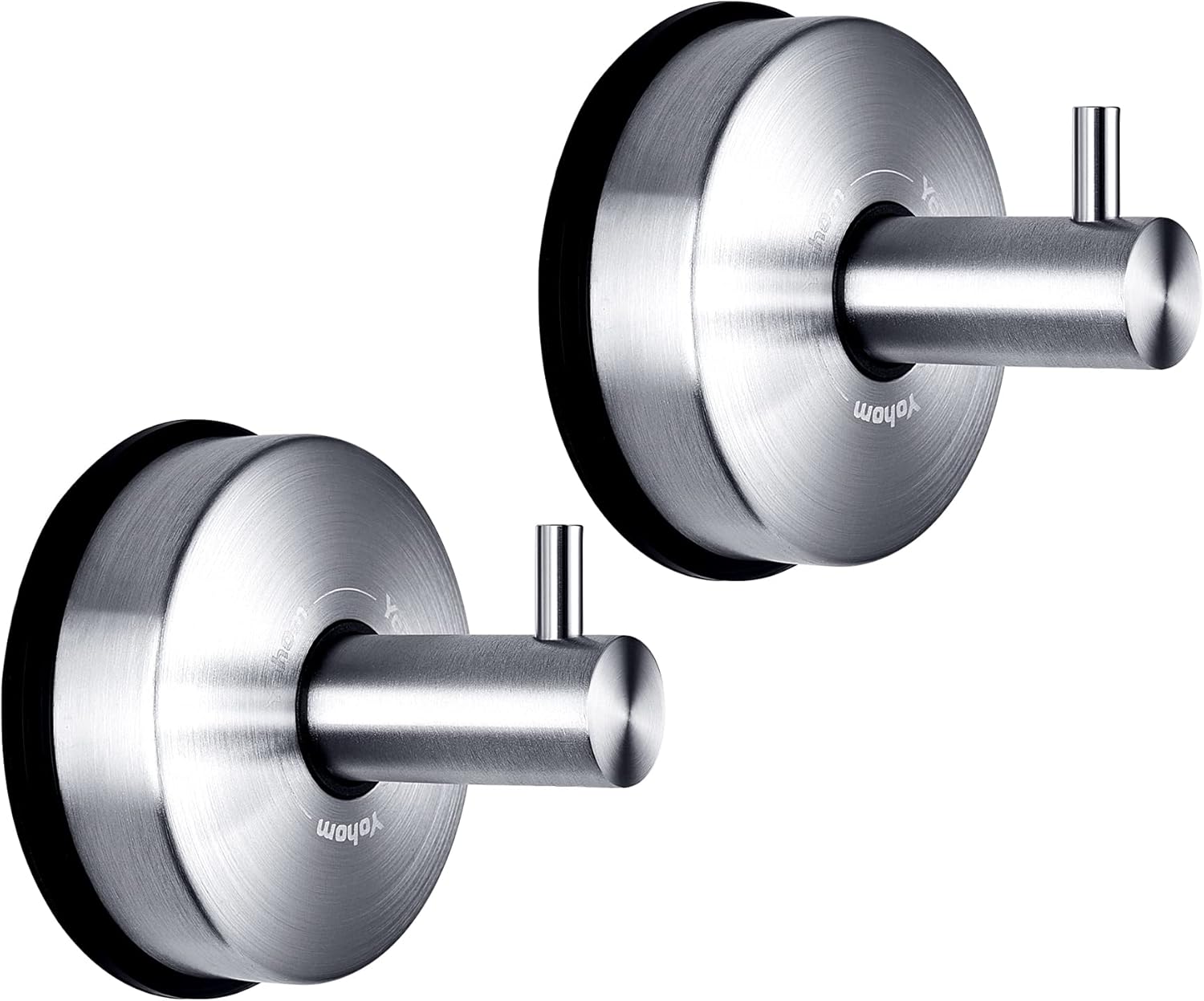 2 pièces Crochet Ventouse Salle de Bain Inox Porte Serviette Ventouse