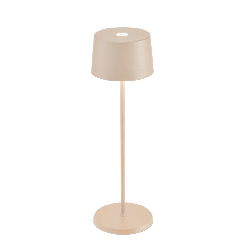Фото - Настільна лампа Zafferano Lampa stołowa LED Olivia Pro Sand, ładowalna i ściemnialna - 2200-2700-3000 K, 9 godz przy pełnej mocy