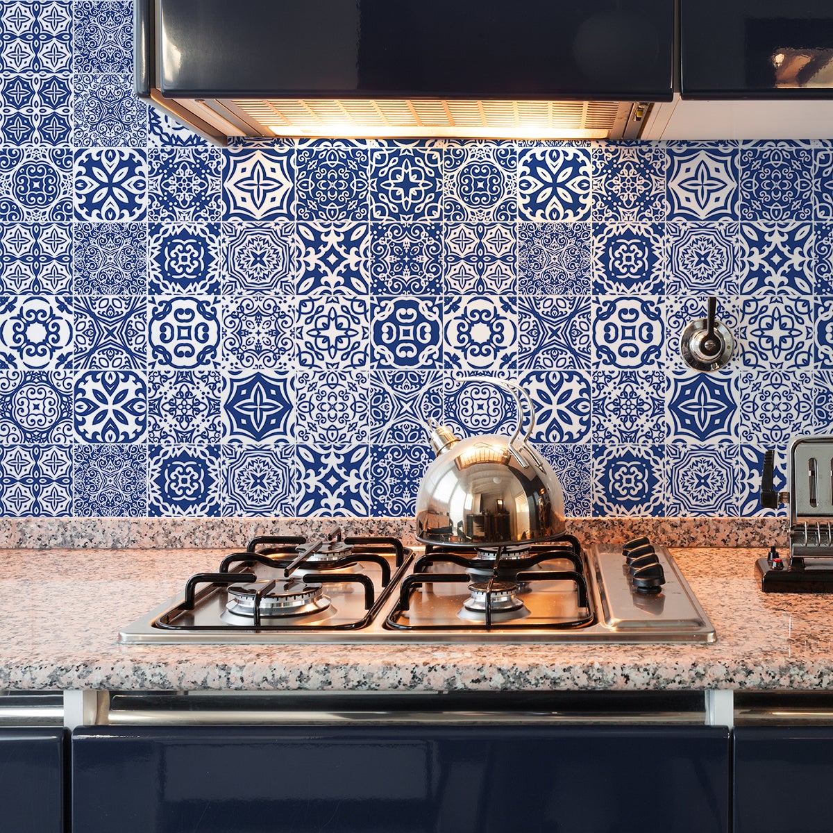 9 adesivi piastrelle di cemento azulejos juanito - Sticker adesivo - adesivi murali - 9stickers15x15cm - 3