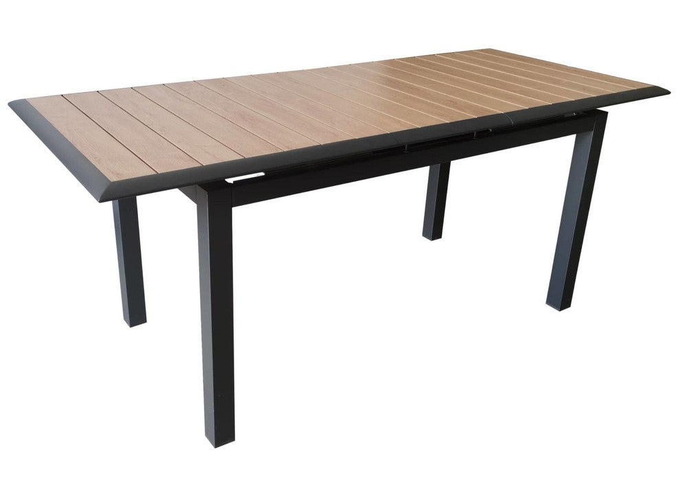 Table de jardin rectangulaire extensible Louisiane II en aluminium ...