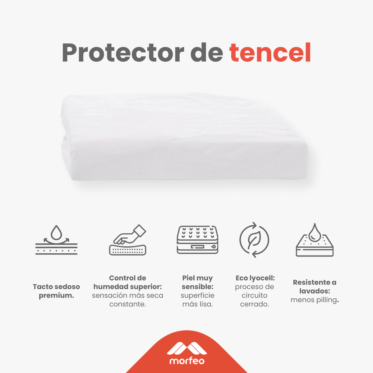 Protège-matelas Tencel® Morfeo - doux, respirant et ajustable, pour lits de 160 cm - 7