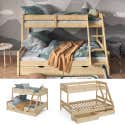 Lit mezzanine avec bureau et rangement LIGNE EVEREST - kaki, Chambre et rangement Lit mezzanine avec bureau et rangement LIGNE EVEREST - kaki, Chambre et rangement