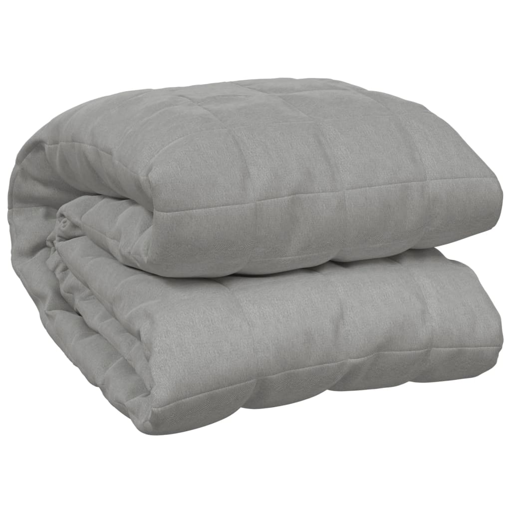 Couverture lestée Gris 220x260 cm 11 kg Tissu vidaXL - 2