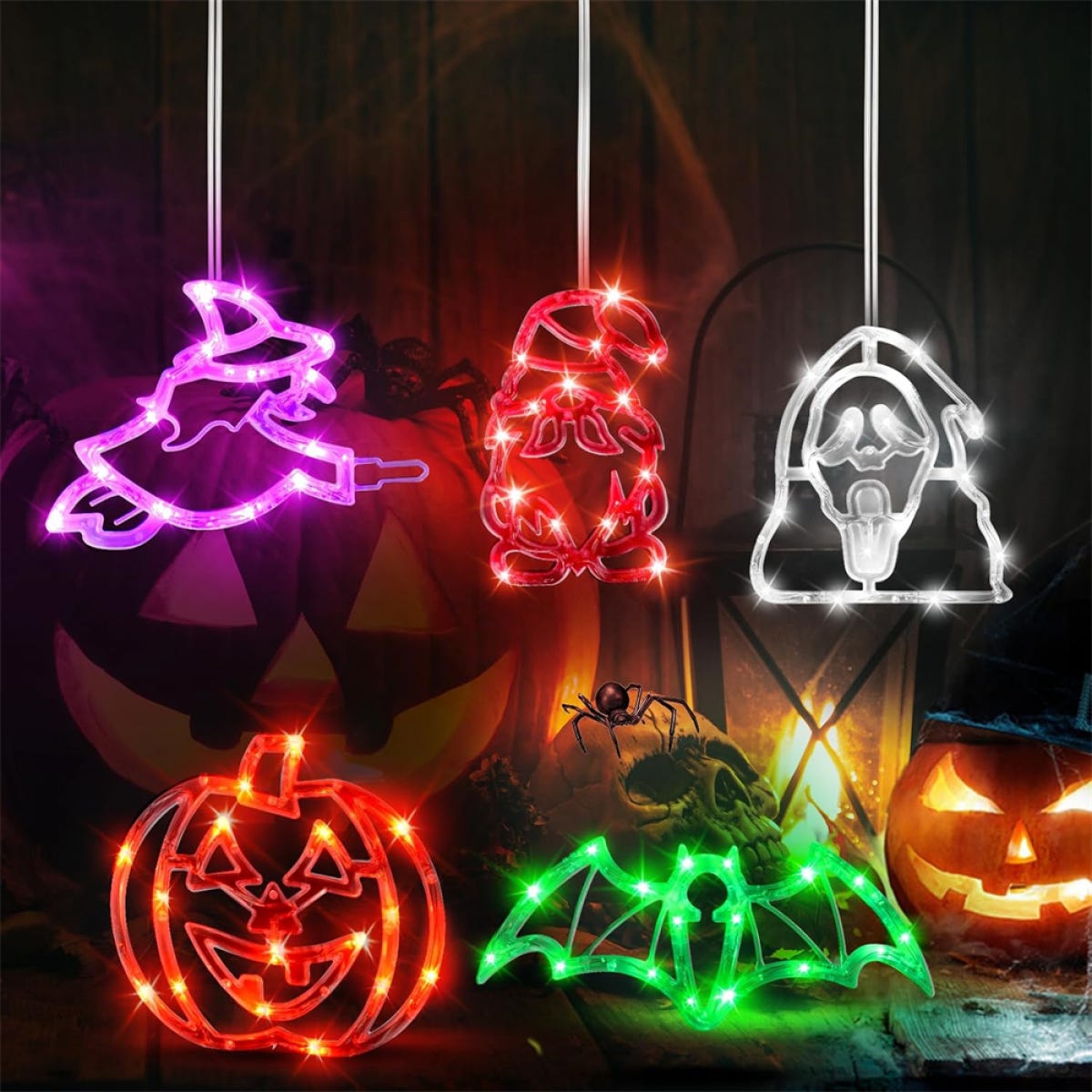 Catena Luci 8 Modalità Catena Luminosa Halloween 30m | 300 LED Arancione E Viola | Timer 6h | 8 Modalità | Impermeabile Per Esterni Catena Luminosa Catena Luci 8 Modalità Catena Luminosa Halloween 30m | 300 LED Arancione E Viola | Timer 6h | 8 Modalità | Impermeabile Per Esterni Catena Luminosa