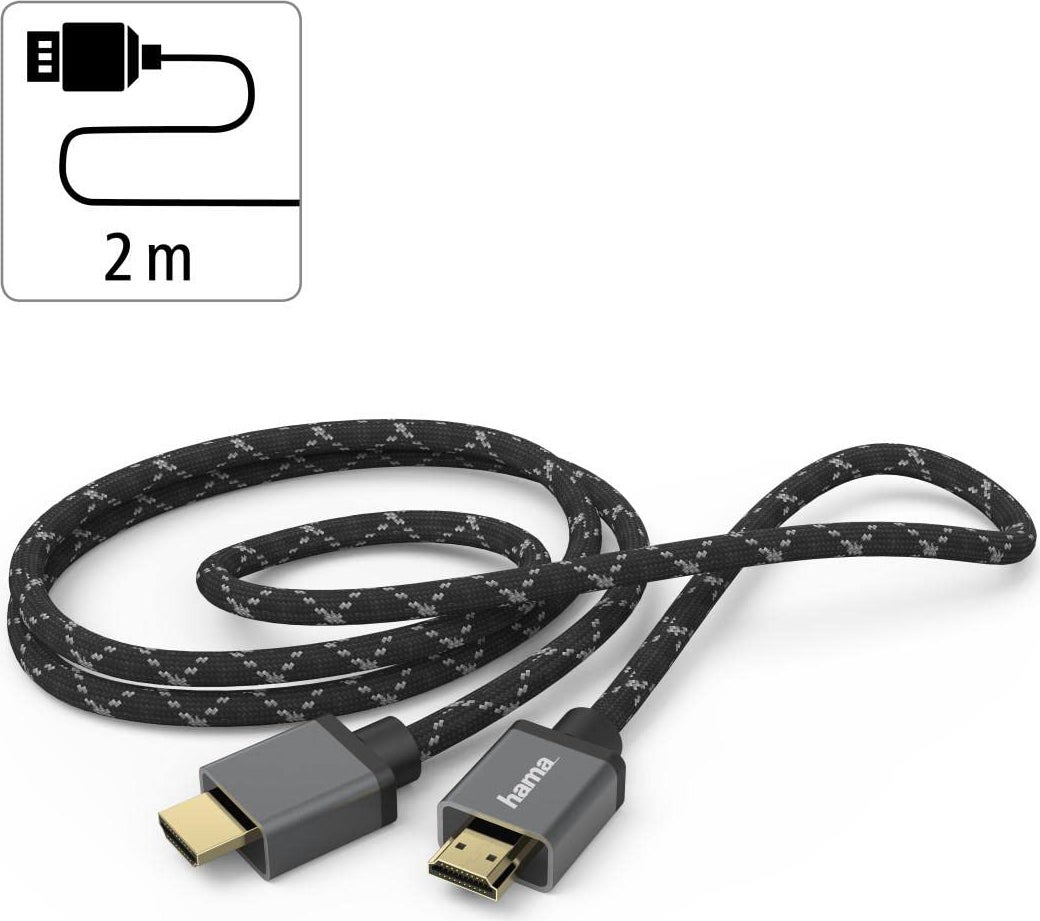 Hama Cavo HDMI Ultra HD 8K High Speed with Ethernet 2 metri 120 MHz connettori dorati spine in metallo - 3