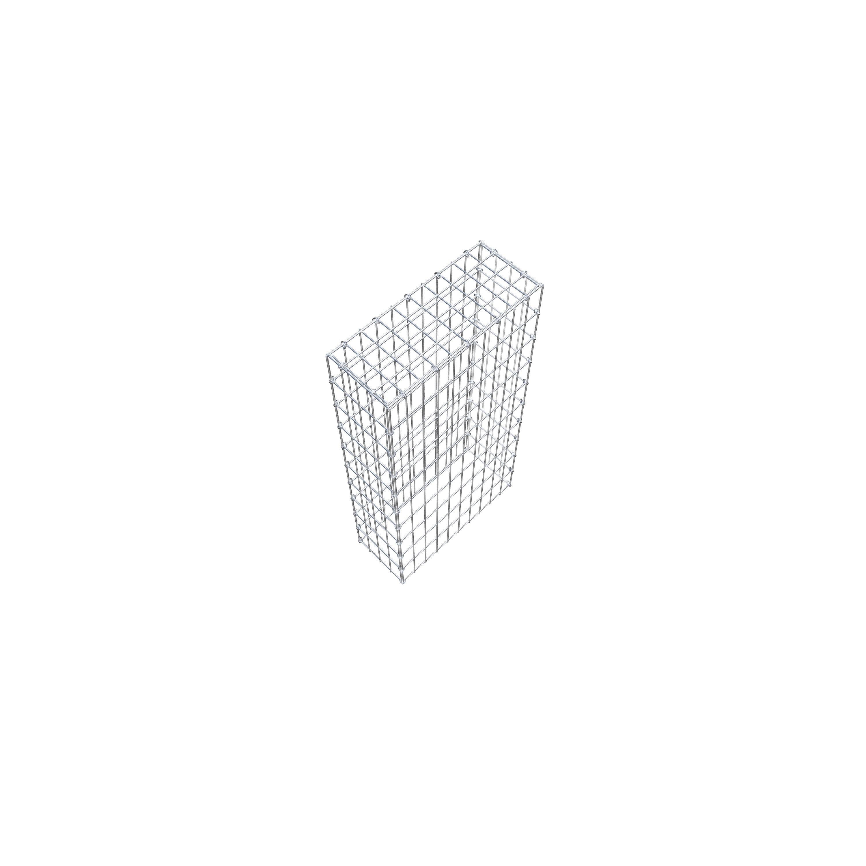 Gavión para apilar en acero galvanizado 100x20x50cm (LxAxP), malla 5 x 10cm, Anillo en C, sin rejilla inferior - 4