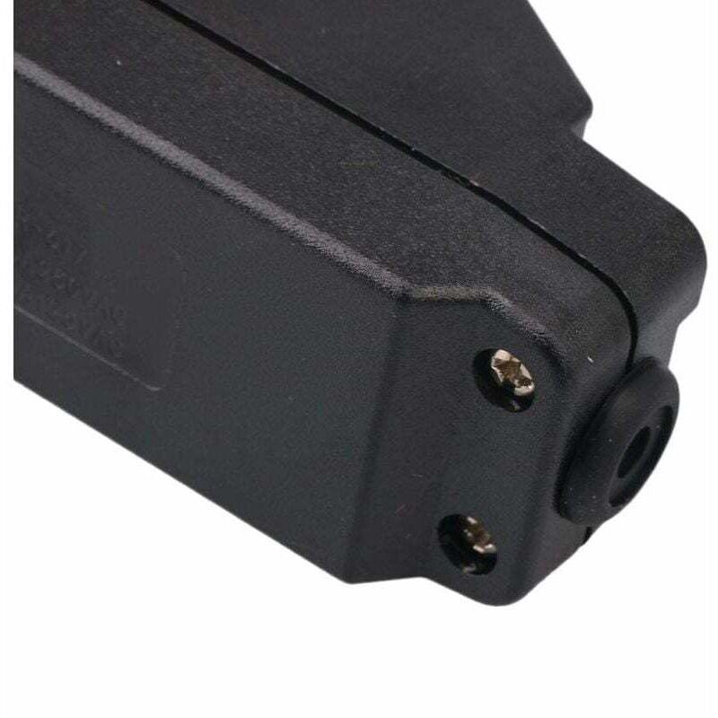 Întrerupător cu cablu încorporat cu buton IP65, impermeabil, negru ...