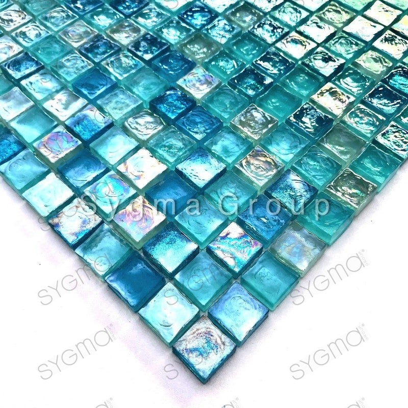 Watercolour Dots Turquoise crédence cuisine