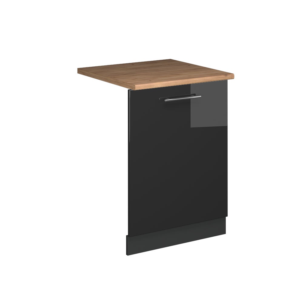 Vicco Panel przedni zmywarki Fame-Line, Antracyt wysoki połysk, 60 cm , BP Dąb