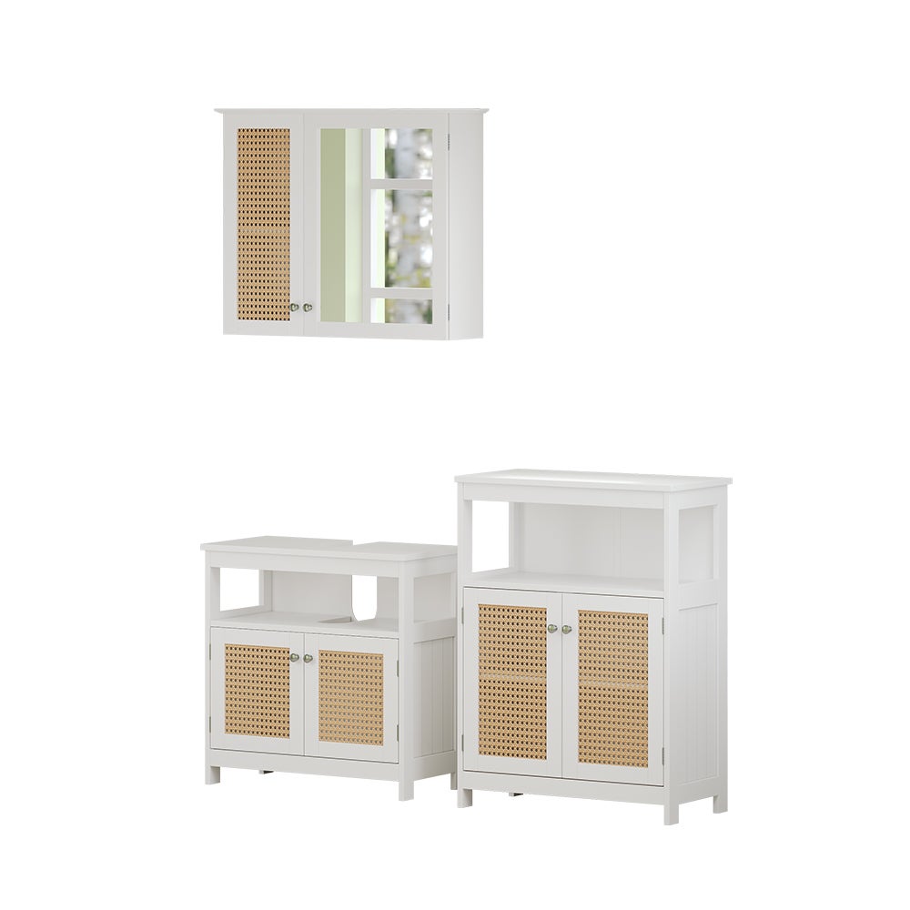 Vicco ensemble de meubles de salle de bains, blanc, 80 cm, set 2