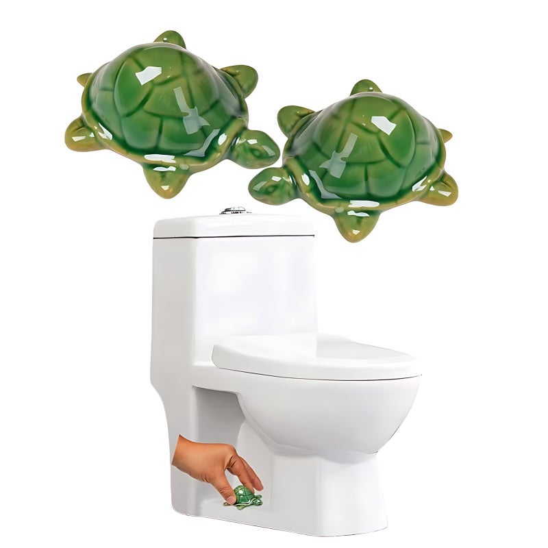 2 Pack de Cache Vis de Toilette en Résine Tortue, Décorateur et ...