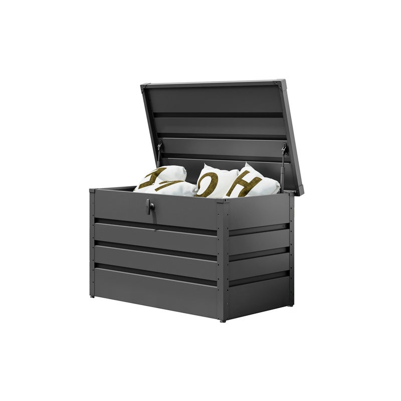 GFP Primeyard Skrzynia ogrodowa 102x61x61 cm metalowa antracyt