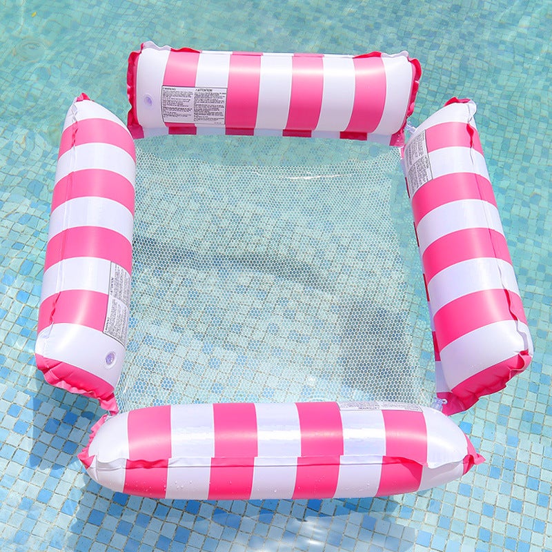 Flotador De Piscina Para Adultos – Hamaca Inflable Con Reposacabezas Y Posavasos – PVC Resistente A Rayos UV – Tamaño Grande 220x160 Cm – Ideal Para Relax