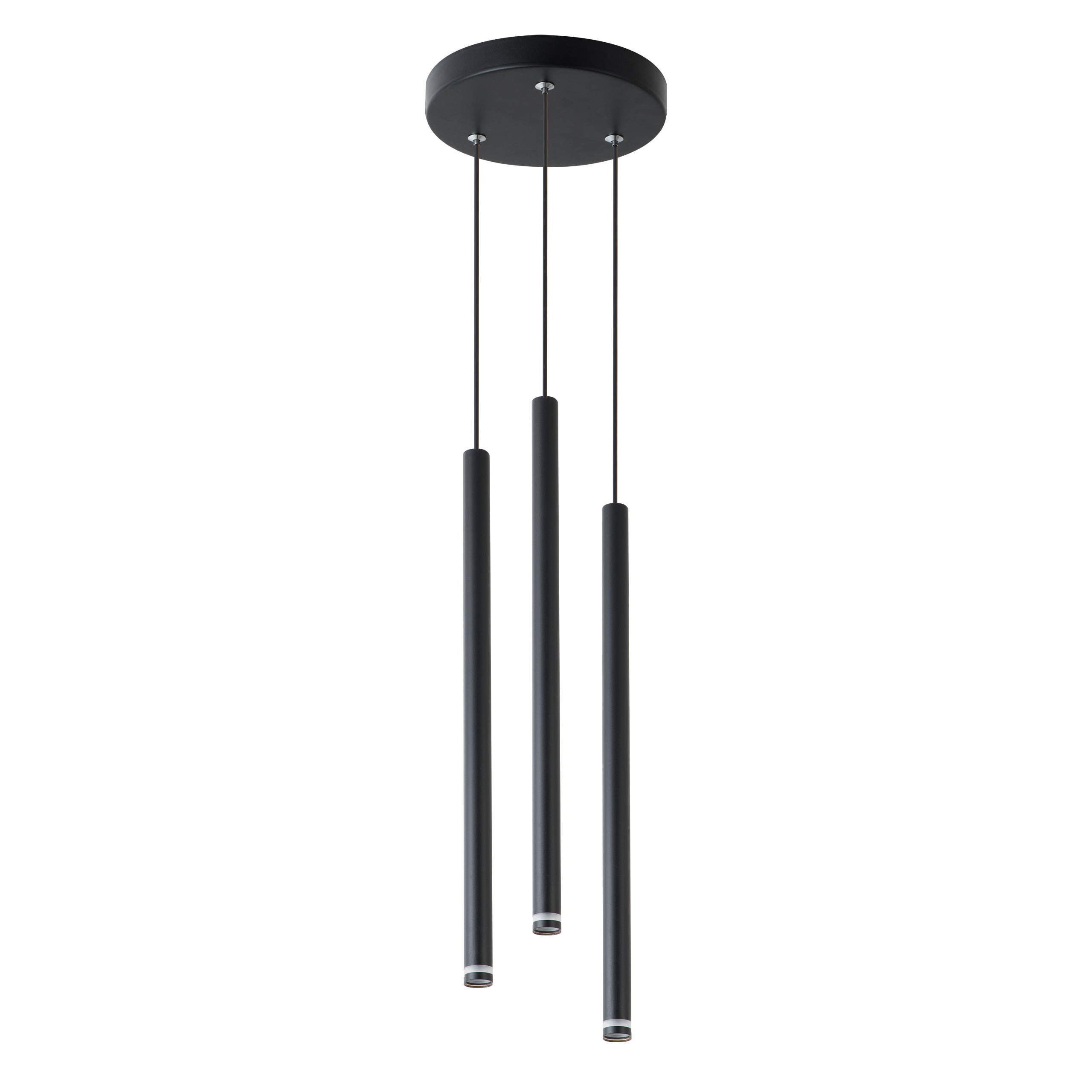 Lampa wisząca okrągła Piero LED G9 3-punktowa 152 cm IP20 sufitowa oprawa czarna MasterLED
