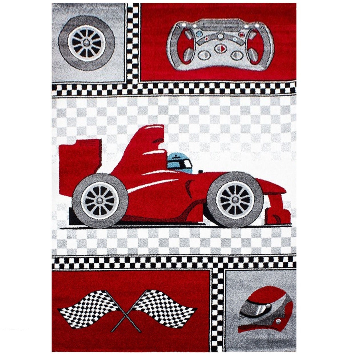 JOYEUX ANNIVERSAIRE VOITURE De Course Embelli Carte De Vœux