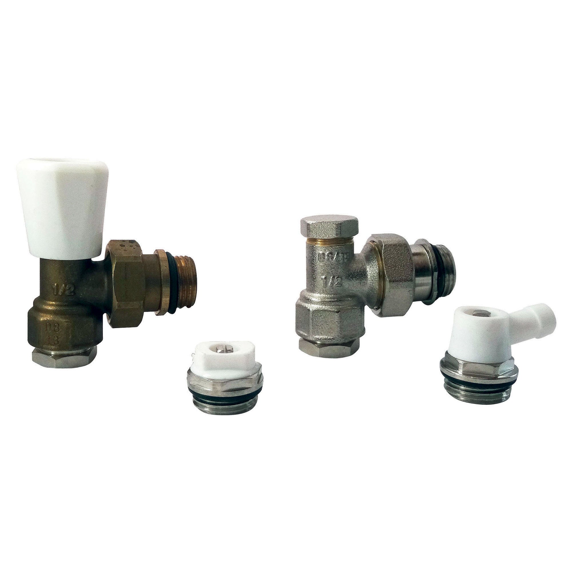Kit radiateur robinet Equerre 15/21 - 2