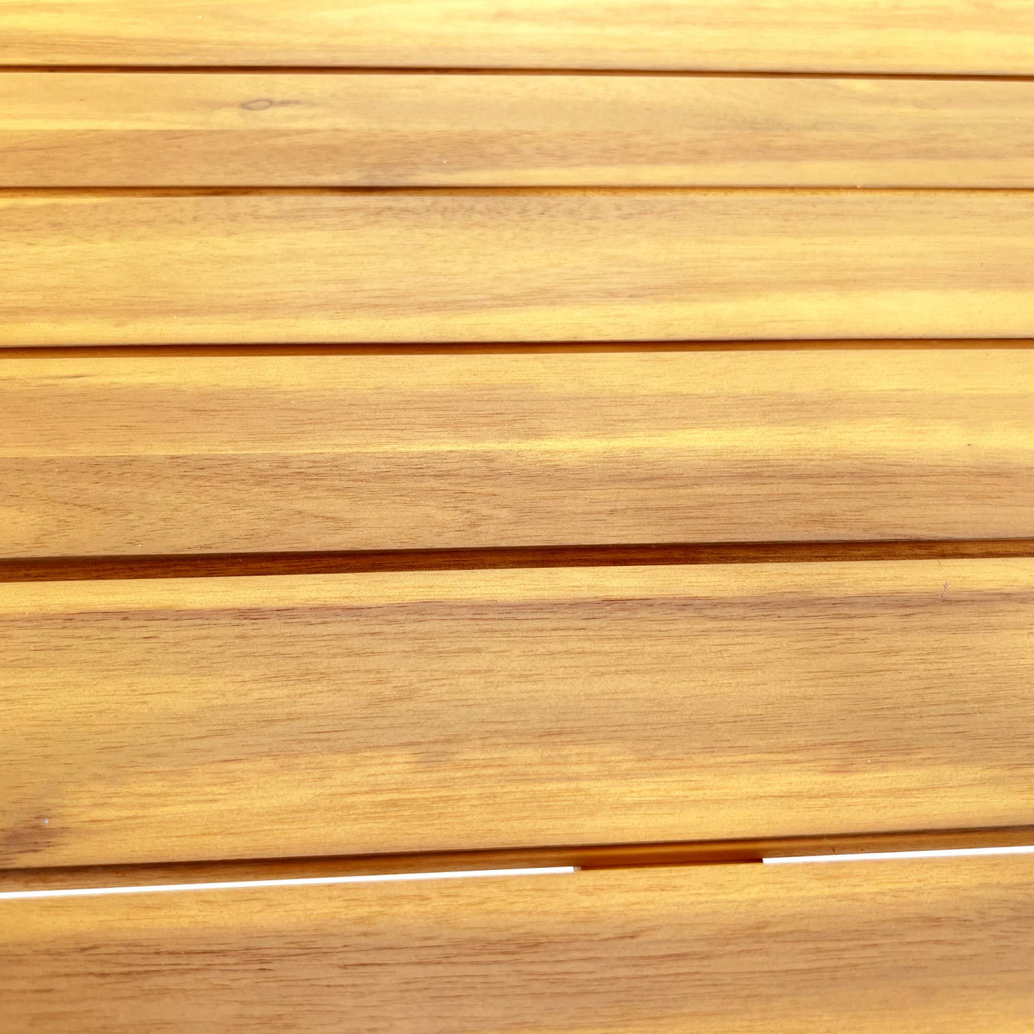 Banc 2 - 3 places en acacia du Vietnam. bois clair. intérieur / extérieur. 140cm CARTAMA BANC - 4