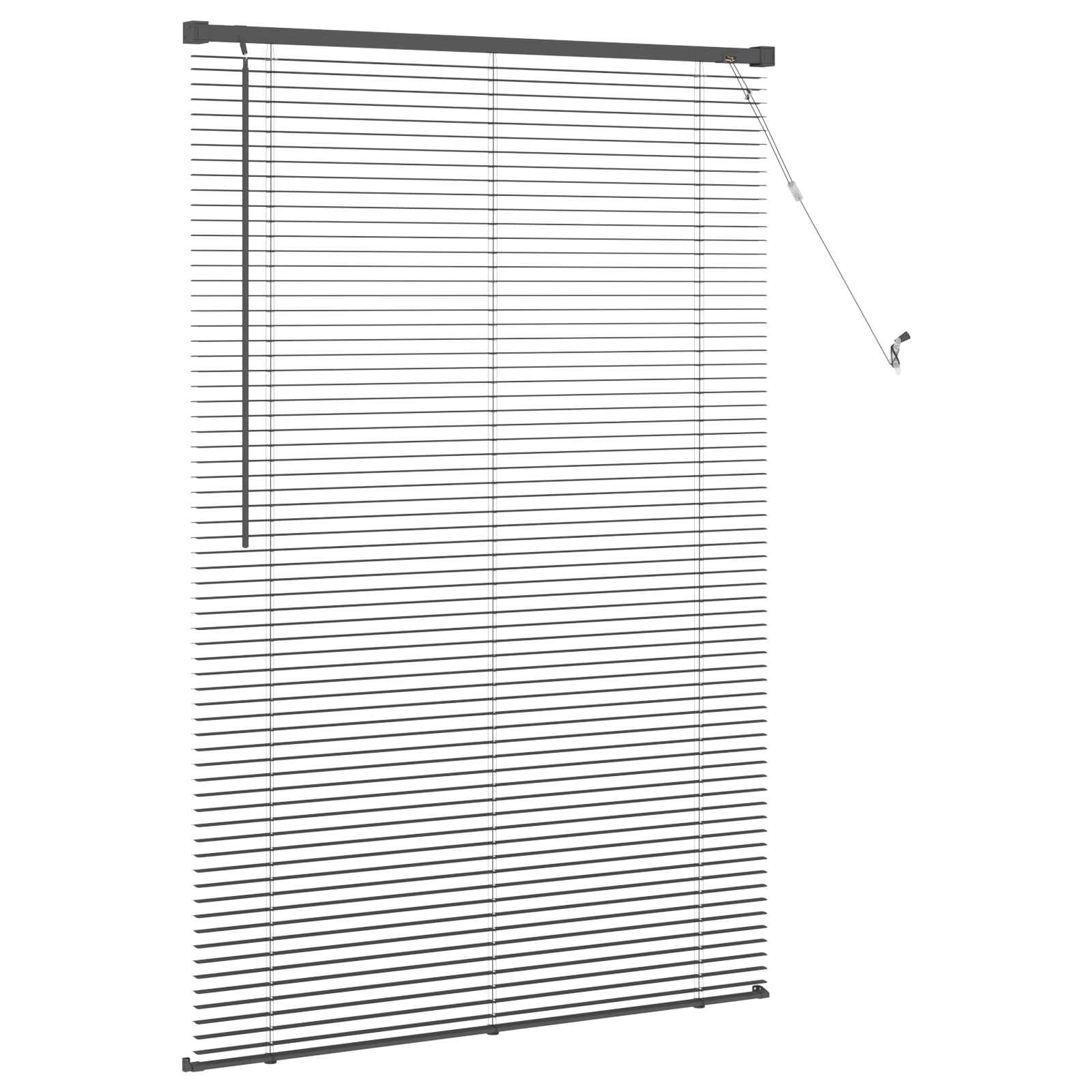 vidaXL Store Vénitien Gris Argenté 150 x 100 cm 25 mm PVC - 5