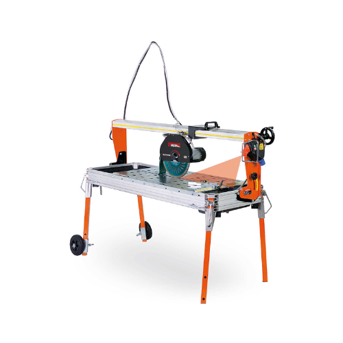 Scie à pont PRIME 150S avec roues et laser + table latérale + 1 x DX 330351 incl. Repamine