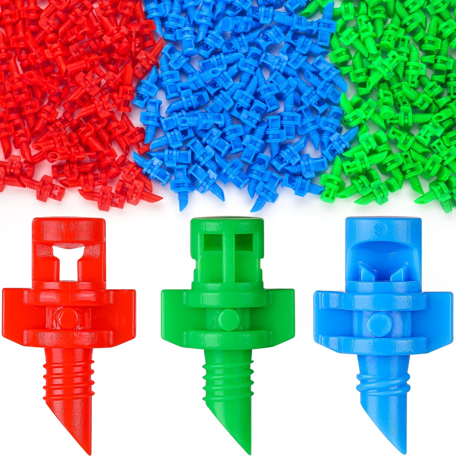 210 szt. mikrozraszaczy refrakcyjnych, emiterów do nawadniania kropelkowego, automatycznych zraszaczy ogrodowych o zakresie 90/180/360 stopni