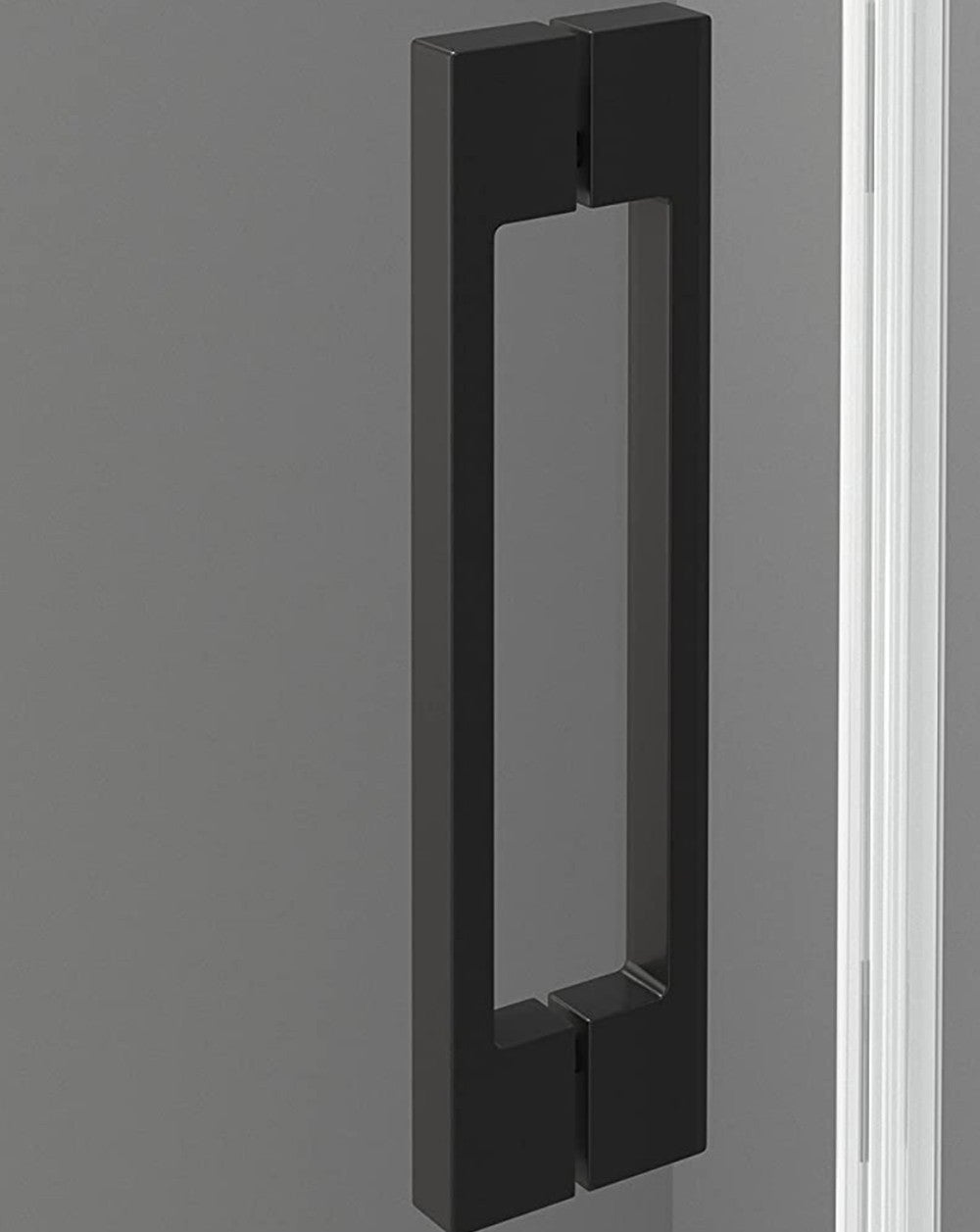 Parete doccia scorrevole rettangolare | Anteriore 120 - Laterale 70 cm | Box doccia | Vetro 6mm Anticalcare 195cm Altezza | Nero Trasparente - 5