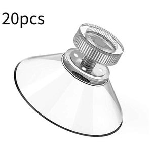 Dodo® Ventose In Gomma Trasparenti Con Gancio – Kit 20 Pezzi Da 22 A 45 Mm Per Finestre, Piastrelle E Fai Da Te - 2