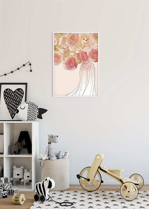 Poster d'art de Komar - Disney Sleeping Beauty Roses - Taille: 30 x 40 cm - 8