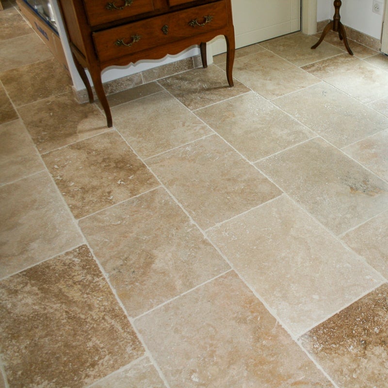 Travertin pierre naturelle mur/sol premier choix mix 61 x 40,6cm Ep. 1,2cm - Vendu au m² - 5