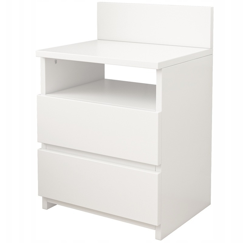 Szafka nocna sypialnia 2 szuflady biała loft nowoczesna 40cm