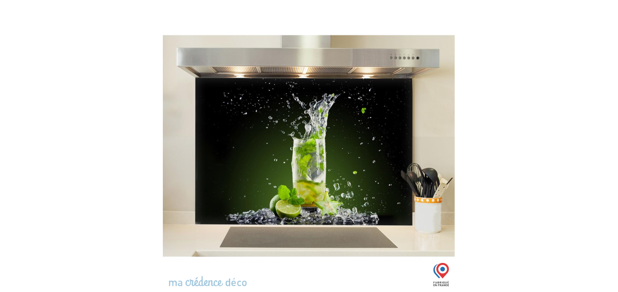 Fond de hotte Mojito 2 - Verre trempé - L 90 cm x H 90 cm | Leroy Merlin