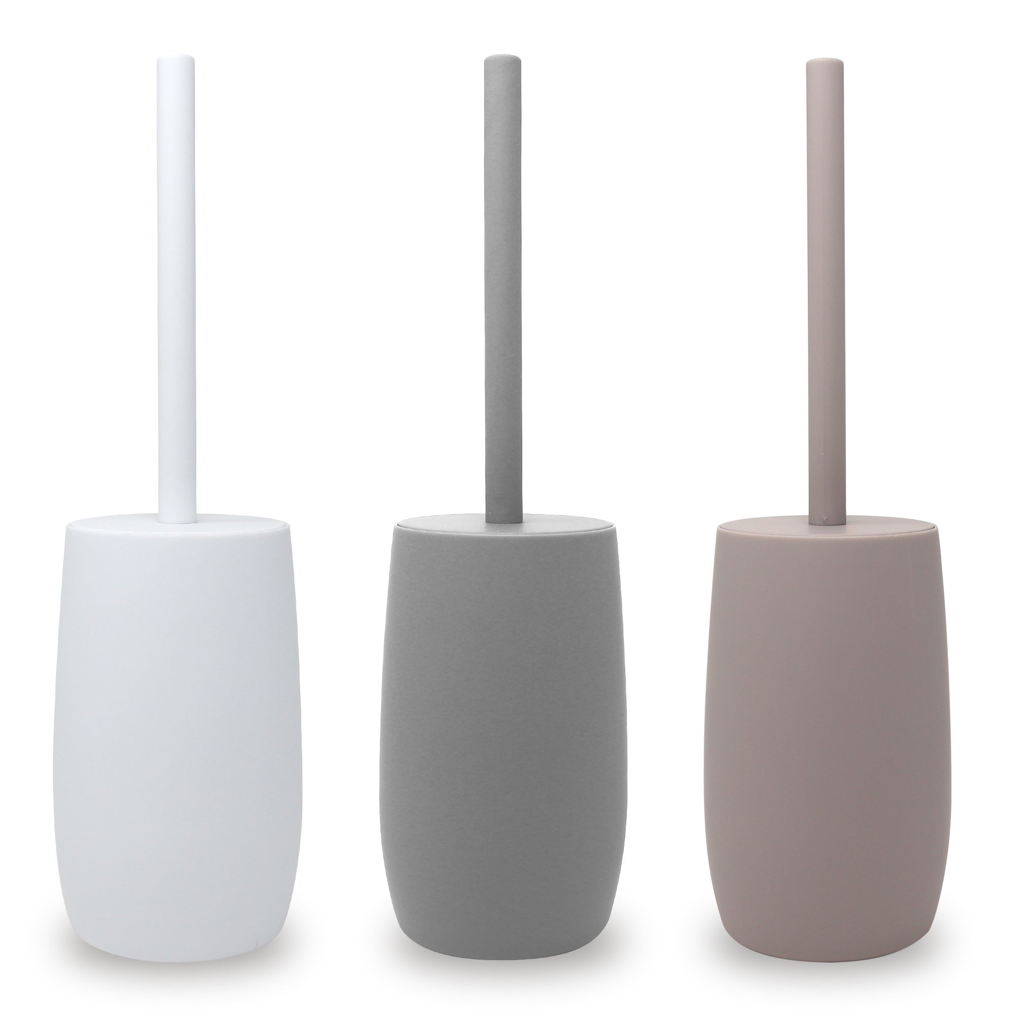 Escobilla WC blanco mate-Serie Glaciar-ABS-Escobillero de baño de plastico-Minimalista y moderno - 3