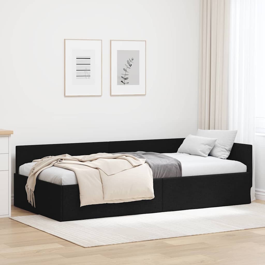 Letto Matrimoniale In Metallo Con Divano Letto E Contenitore, 180x190 Cm, Stile Nordico Con Palline Oro - copertina