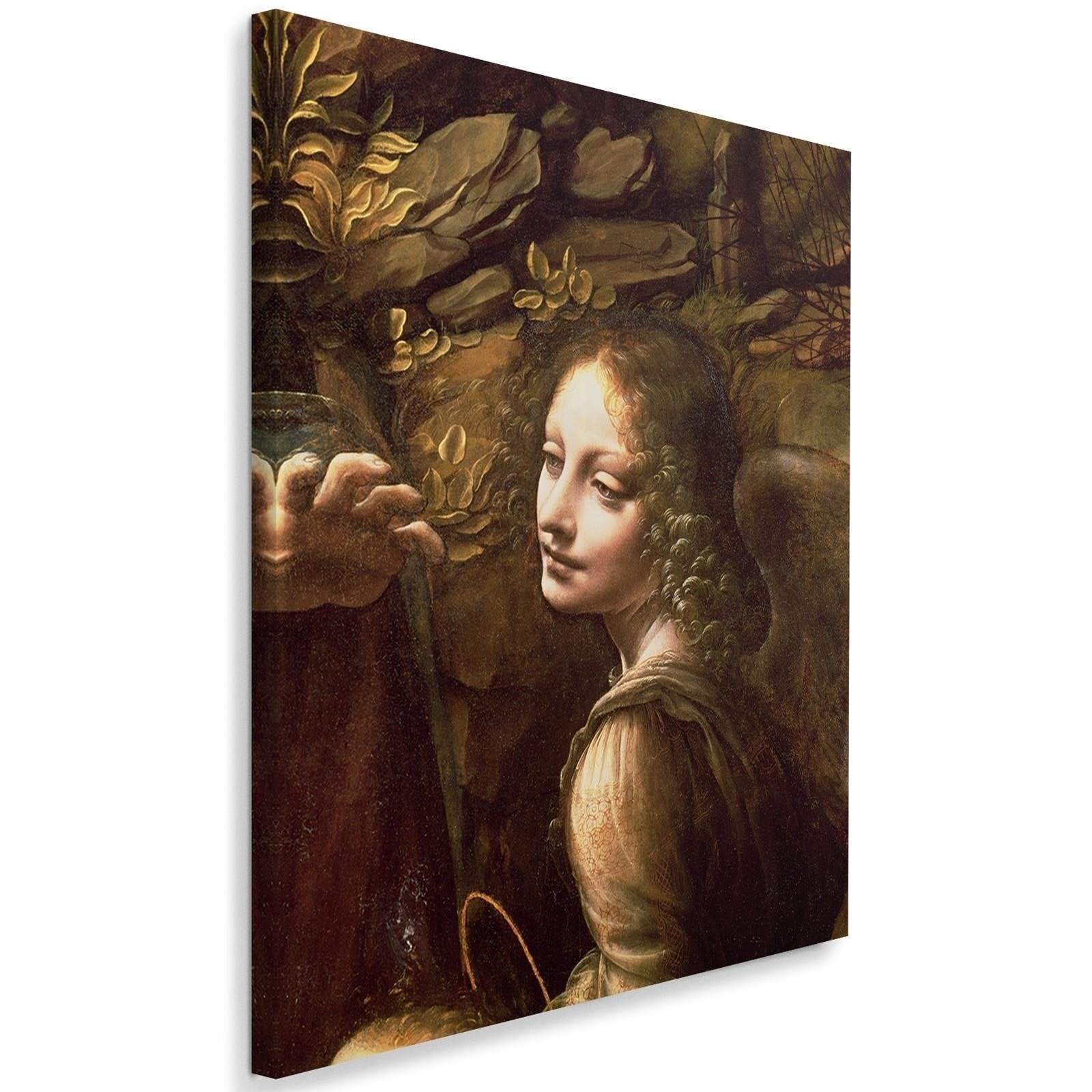 Tableau reproduction photo de leonardo da vinci - étude d'un ange - 70 x 100 cm - 2