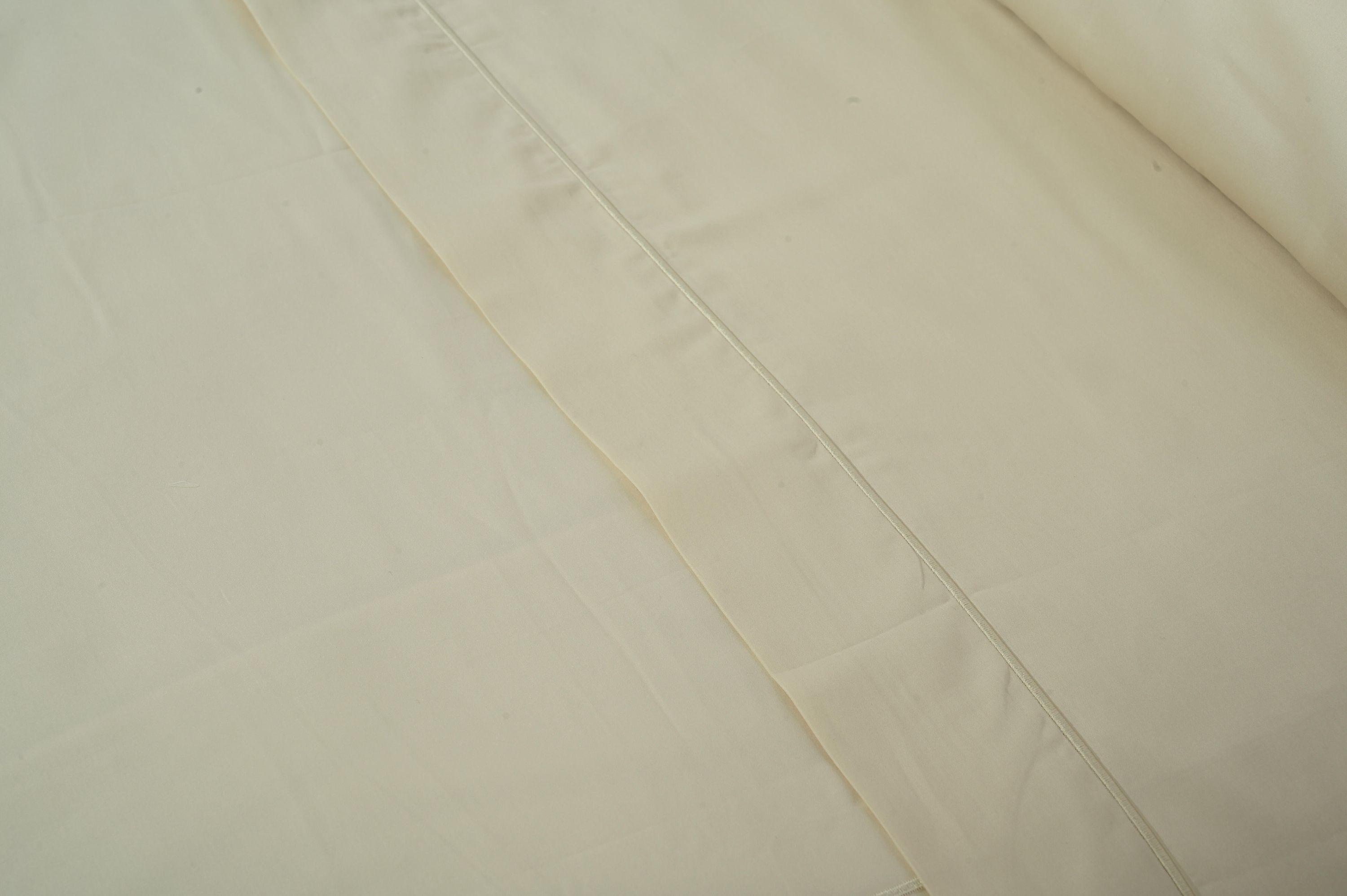 Housse de couette INSPIRE Bordón coton égyptien 300 fils 90 cm ivoire - 9