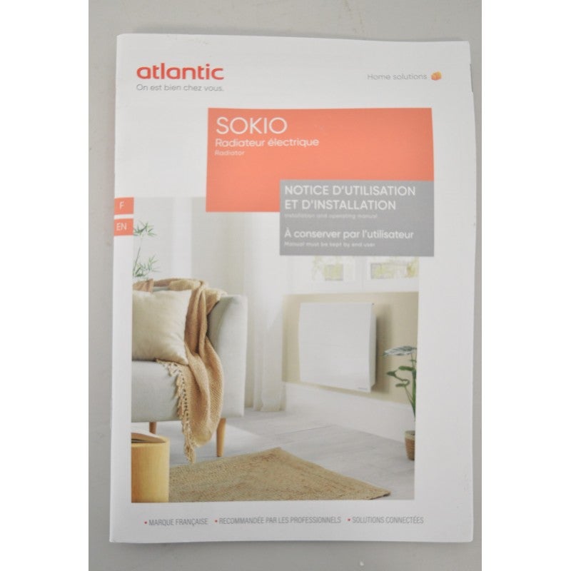 Radiateur digital Sokio vertical 1000W Blanc - ATLANTIC - 503116 - 6