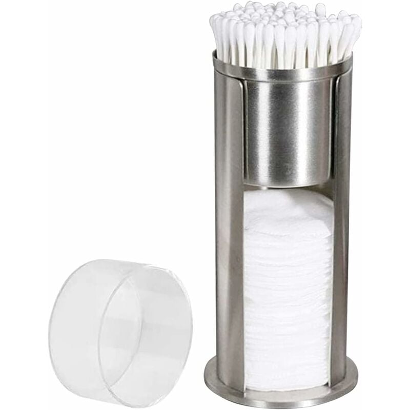 Distributeur Automatique De Coton-Tiges - Détecteur De Mouvement, Rechargeable USB-C - Boîte Anti-Poussière Pour Salle De Bain - 7