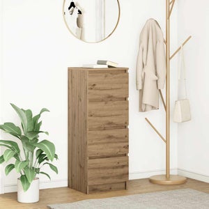 VidaXL Credenza Rovere Artigianale 57x35x75 Cm - Mobile In Truciolato Con Ante E Piano Robusto - Per Cucina, Soggiorno O Sala Da Pranzo - 4
