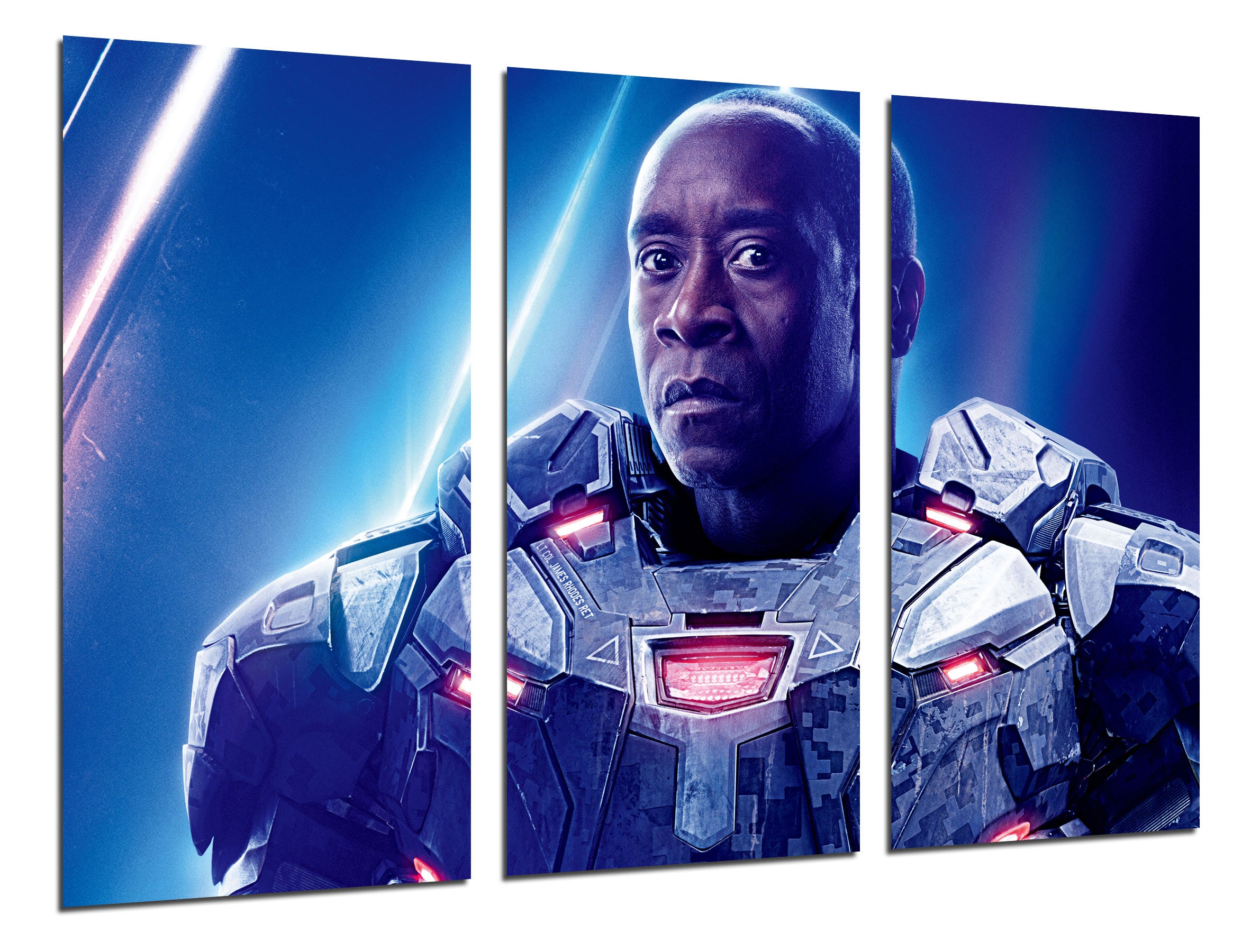 Set cuadros peliculas superheroes, war machine, avengers infinity war, impresión digital sobre madera