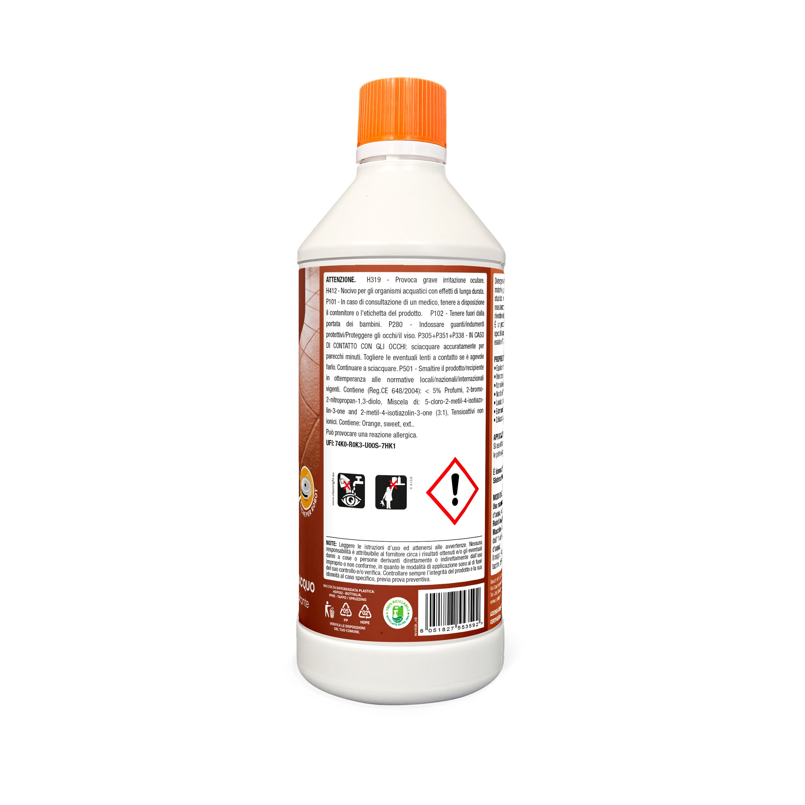 BAUCHEM Lavapavimenti Cotto & Clinker per Robot e Lavaggi Manuali 750 ml - 5