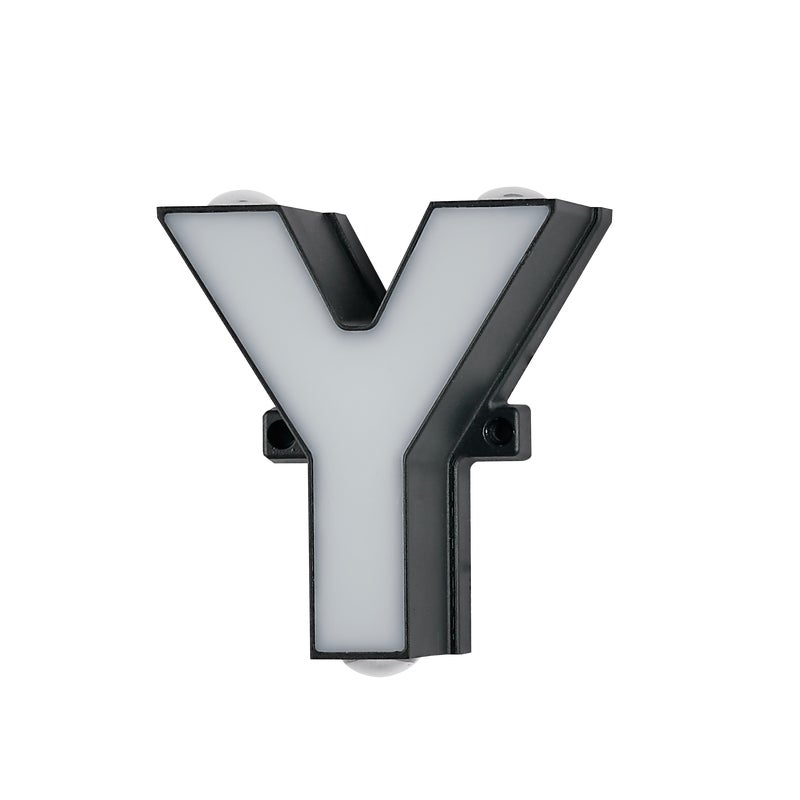 Litera Y, aluminiowy znak literowy 220 V, 13 * 5,5 cm