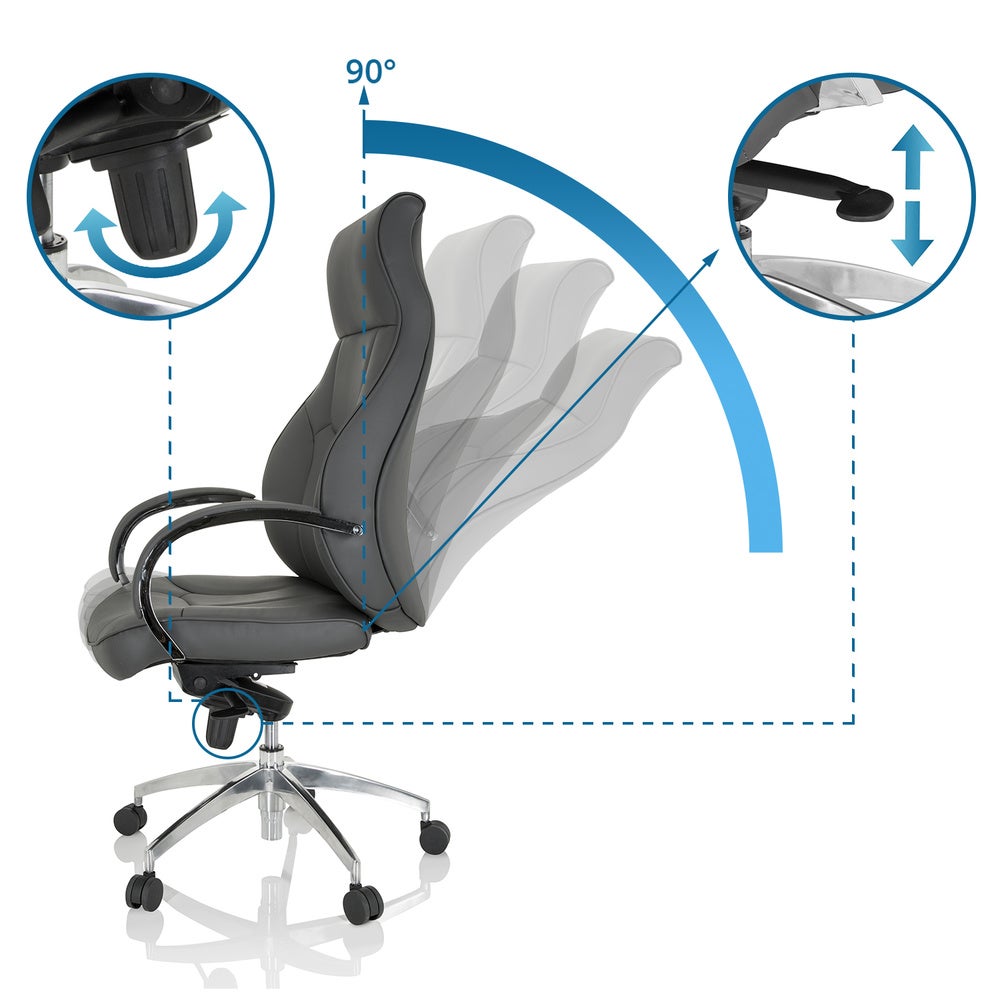 Sedia da ufficio Poltrone direzionali ELEGANCE I Similpelle