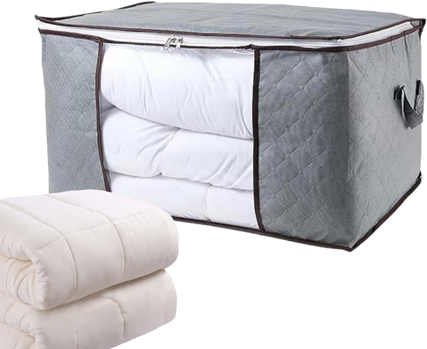 Torba do przechowywania kołdry - składany pojemnik do przechowywania ubrań - duża torba do przechowywania pod łóżkiem, pokrowiec do przechowywania w