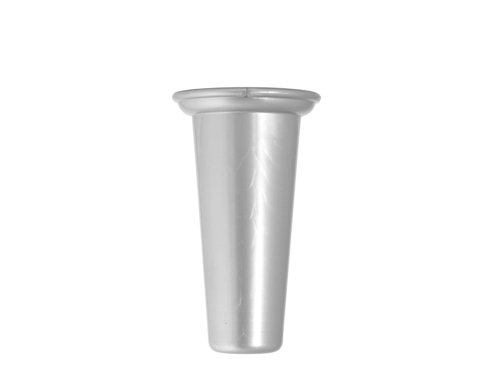 Vaso portafiori per cimitero 21x11cm - In bronzo, con interno rimovibi