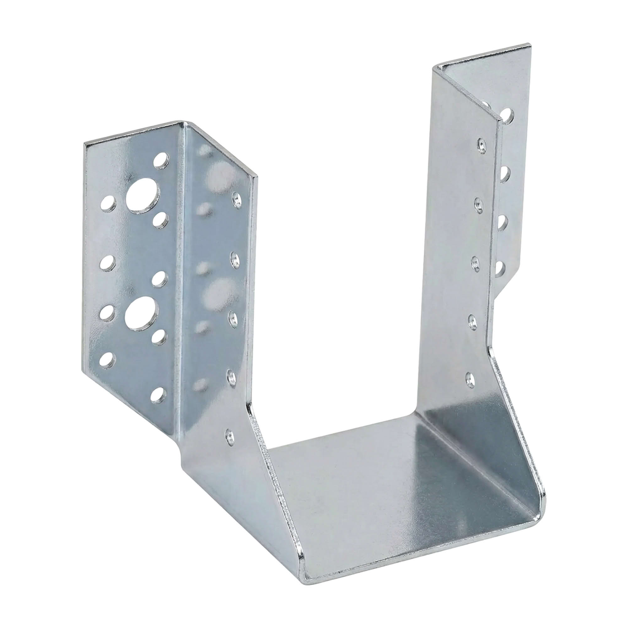 10 Sabots de charpente à ailes extérieures Connecteurs de poutres - Acier galvanisé - Larg 80 x Ht 122 mm - Fabriqué en Europe - 3