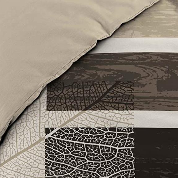 DOUCEUR D'INTERIEUR, Parure de lit avec 2 taies d'oreiller, Coton, Imprimé, So Natural - 7